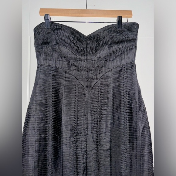 BCBGMaxAzria Strapless Silk Dress Elegant Prom Fairycore Grunge Junior Women‎ 8 - Picture 4 of 8